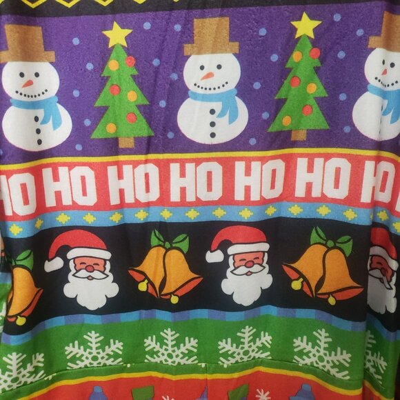 MakerWear Ugliest Christmas Sweater Pajama One Piece Unisex Size M - Picture 4 of 9